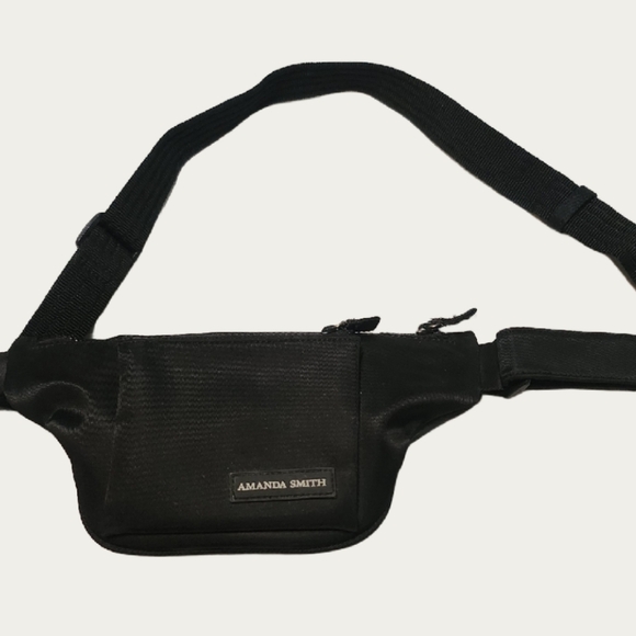 Amanda Smith Classic Black Belt Bag, NYLON Twill EUC - Picture 3 of 10